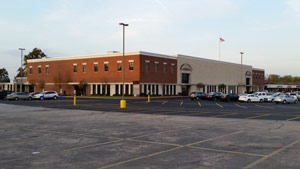 Side view of the Crown Center, Moline, IL